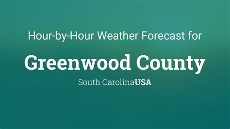 Hourly Weather Forecast for Greenwood, SC